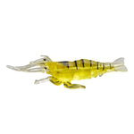 10 PCS Iscas Moles para Pesca 4cm Iscas Popper, Camarão Artificial, Camarão Luminoso, Camarão Rosa, Camarão Verde, Camarão Transparente