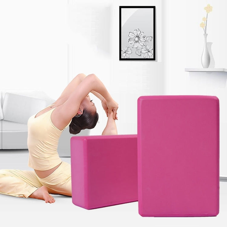 Bloco de yoga de espuma de alta densidade para mulheres, ferramenta de exercício em casa para fitness e saúde, tamanho: 23*15*7.5cm, 23 x 15 x 7.5cm roxo