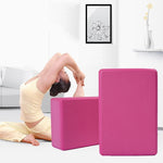 Bloco de yoga de espuma de alta densidade para mulheres, ferramenta de exercício em casa para fitness e saúde, tamanho: 23*15*7.5cm, 23 x 15 x 7.5cm roxo