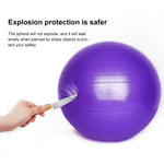 Bola de Yoga Grande Espessada à Prova de Explosão Bola de Fitness Desportiva Ecológica para Grávidas, Diâmetro: 65cm, 65cm (Rosa), 65cm (Azul), 65cm (Roxo)