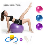 Bola de Yoga Grande Espessada à Prova de Explosão Bola de Fitness Desportiva Ecológica para Grávidas, Diâmetro: 65cm, 65cm (Rosa), 65cm (Azul), 65cm (Roxo)