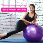 Bola de Yoga Grande Espessada à Prova de Explosão Bola de Fitness Desportiva Ecológica para Grávidas, Diâmetro: 65cm, 65cm (Rosa), 65cm (Azul), 65cm (Roxo)