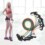 Bandas de Resistência para Exercício Fitness Corda Elástica para Treino de Yoga e Músculos, Tamanho: 5*9*1200mm, Entrega de Cor Aleatória, Tamanho: 5*9*1200mm