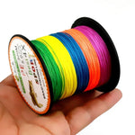 HENGJIA Linha de Pesca PE Trançada Extra Forte 4 Fios Tensão 50LB 22.6kg 300m Colorida 5.0# 0.37mm, 5.0# 0.37mm 50LB