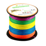 HENGJIA Colorido 2.0# 0,24mm 28LB 11,3kg Tensão 300m Linha de Pesca PE Trançada Extra Forte de 4 Fios Linha de Pipa, 2.0# 0,24mm 28LB