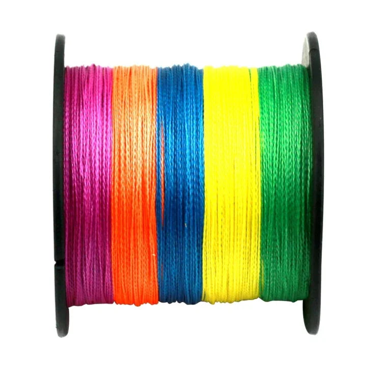 HENGJIA Colorido 2.0# 0,24mm 28LB 11,3kg Tensão 300m Linha de Pesca PE Trançada Extra Forte de 4 Fios Linha de Pipa, 2.0# 0,24mm 28LB