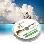 HENGJIA Colorido 5.0# 0,37mm 50LB 22,6kg Tensão 100m Linha de Pesca PE Trançada Extra Forte de 4 Fios Linha de Pipa, 5.0# 0,37mm 50LB