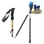 Bastões de trekking dobráveis ultraleves para montanhismo ao ar livre, liga de alumínio, comprimento: 35-125CM, (dourado), (azul), (vermelho)