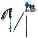 Bastões de trekking dobráveis ultraleves para montanhismo ao ar livre, liga de alumínio, comprimento: 35-125CM, (dourado), (azul), (vermelho)