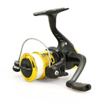 Carretel de Pesca Spinning JL200 com Plástico Revestido, 3 Rolamentos de Esferas e Linhas Transparentes, JL200