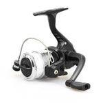 Carretel de Pesca Spinning JL200 com Plástico Revestido, 3 Rolamentos de Esferas e Linhas Transparentes, JL200