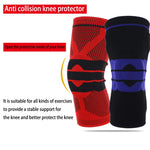 Protetor de Joelhos para Desporto ao Ar Livre em Malha com Silicone Anti-colisão e Suporte de Mola, Tamanho: XL, Tamanho: XL