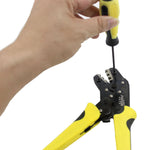 Conjunto de Ferramentas com Descarnador de Fios Multifuncional 0.25-6.0mm + Alicate de Cravar em Aço Carbono + Bolsa de Armazenamento, Descarnador 0.25-6.0mm