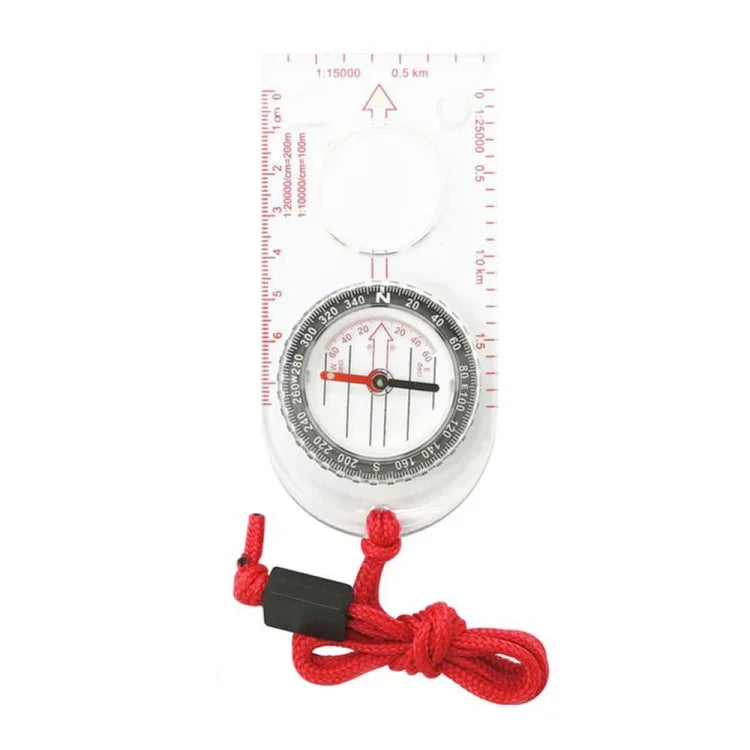 2pcs Bússola de Escala de Mapa para Exterior Nisa SD482 com Lupa Multifuncional, SD482