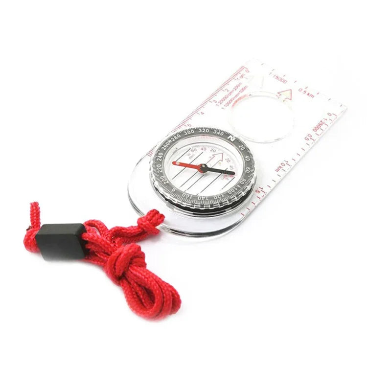 2pcs Bússola de Escala de Mapa para Exterior Nisa SD482 com Lupa Multifuncional, SD482