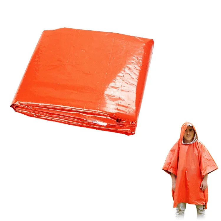 Casaco de Chuva Longo para Primeiros Socorros para Camping ao Ar Livre AOTU AT9052
