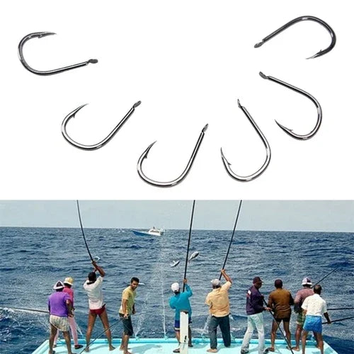ISE 500 Unidades de Anzóis de Pesca com Barbela, Tamanhos Mistos 3-12#