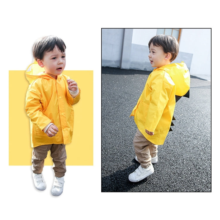 Casaco de Chuva Infantil de Moda com Estampa de Dinossauro, Tamanho: S, Tamanho: S