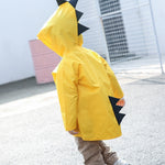 Casaco de Chuva Infantil de Moda com Estampa de Dinossauro, Tamanho: S, Tamanho: S