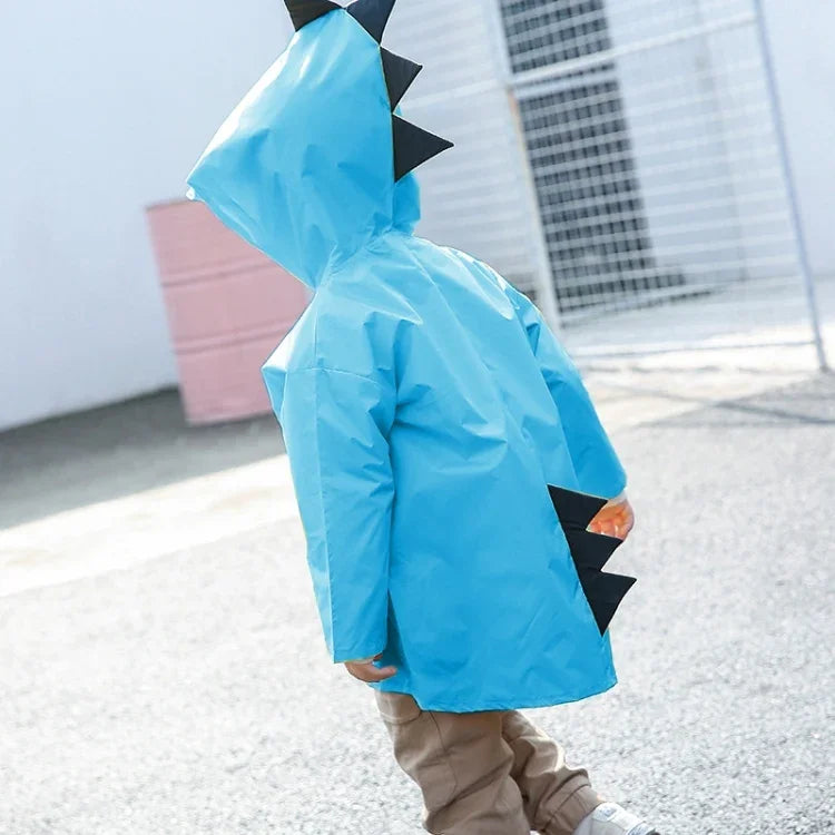 Impermeável infantil de moda com dinossauro de desenho animado Tamanho: M, Tamanho: M