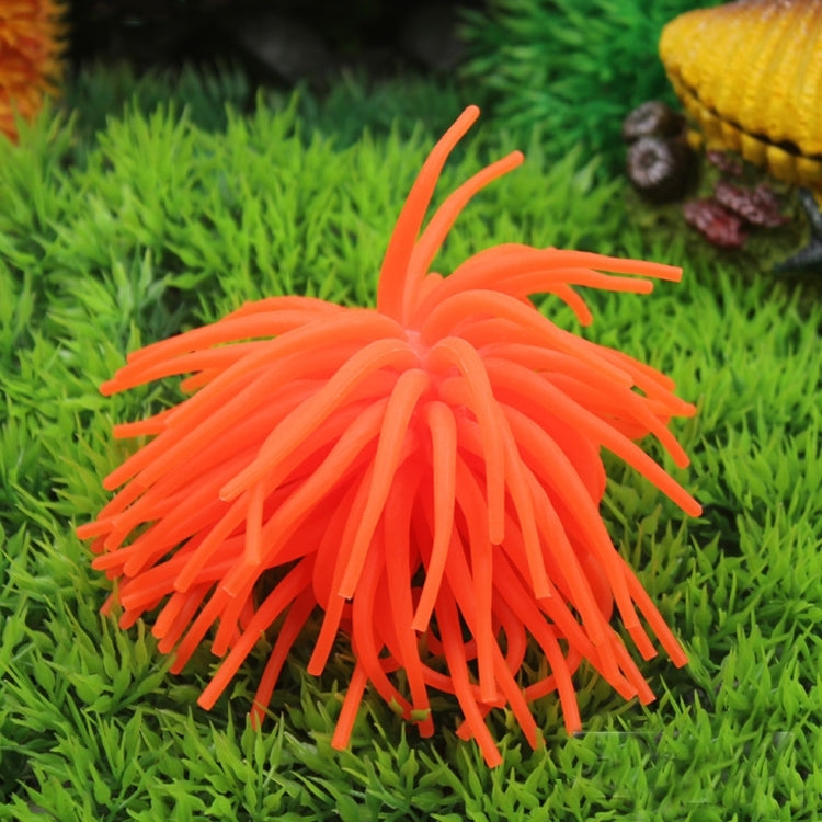 Artigos de Aquário Decoração Bola de Ouriço-do-mar Simulada em TPR, Tamanho: L, Diâmetro: 13cm, Tamanho: L