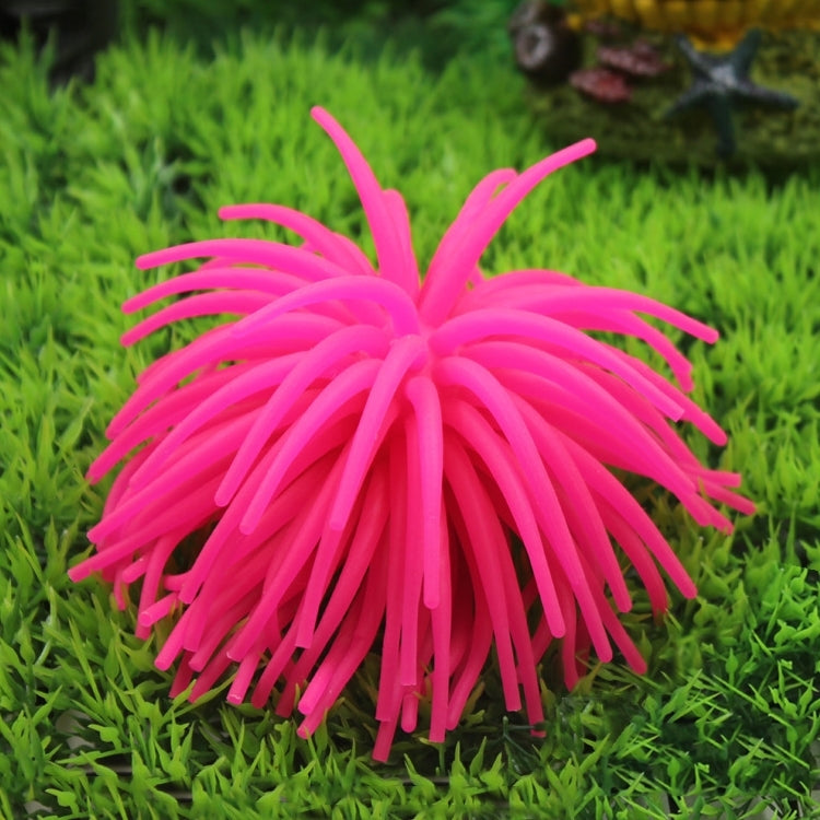 Artigos de Aquário Decoração Bola de Ouriço-do-mar Simulada em TPR, Tamanho: L, Diâmetro: 13cm, Tamanho: L