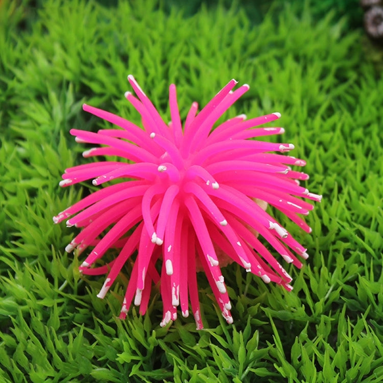 Artigos de Aquário Decoração Bola de Ouriço-do-mar Simulada em TPR com Pontos, Tamanho: M, Diâmetro: 10cm, 10cm