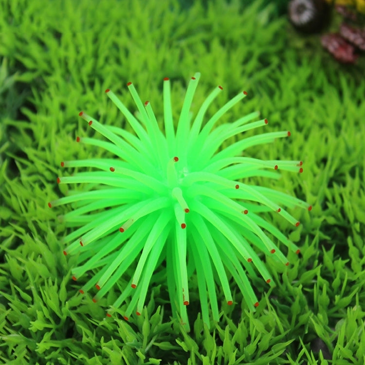 Artigos de Aquário Decoração Bola de Ouriço-do-mar Simulada em TPR com Pontos, Tamanho: M, Diâmetro: 10cm, 10cm