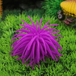 Artigos de Aquário Decoração Bola de Ouriço-do-mar Simulada em TPR, Tamanho: M, Diâmetro: 10cm, Tamanho: M