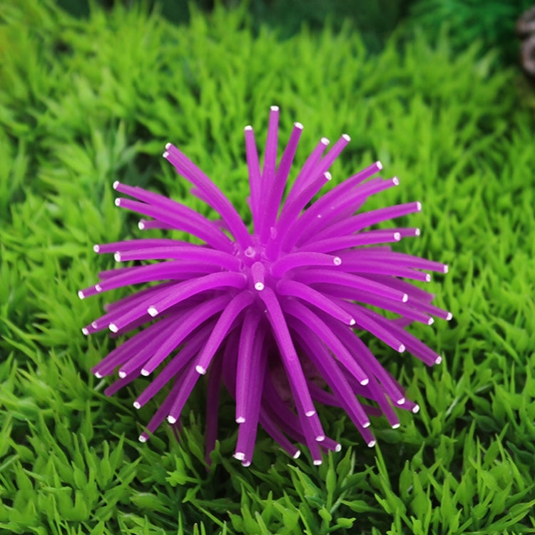 Artigos de Aquário Decoração Bola de Ouriço-do-mar Simulada em TPR com Pontos, Tamanho: S, Diâmetro: 7cm, 7cm