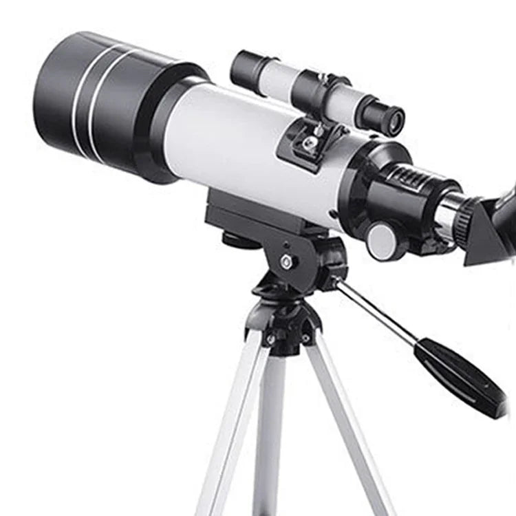 WR852 Telescópio Astronómico de Alta Definição 16x/66x70 com Tripé, 66x70 Branco