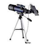 WR852-3 Telescópio Astronómico de Alta Definição 16x/66x70 com Tripé, Clipe para Fixar Telemóvel e Filtro Lunar, 66x70 Branco + Filtro Lunar, 66x70 Azul + Filtro Lunar
