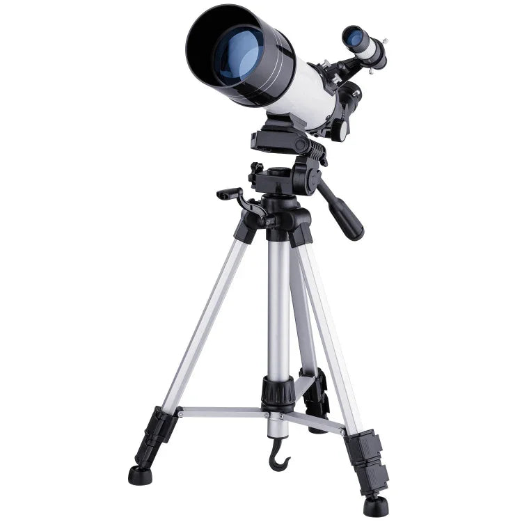 WR852-3 Telescópio Astronómico de Alta Definição 16x/66x70 com Tripé, Clipe para Fixar Telemóvel e Filtro Lunar, 66x70 Branco + Filtro Lunar, 66x70 Azul + Filtro Lunar