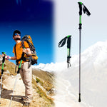 Bastões de Trekking Portáteis Ajustáveis em Liga de Alumínio 125cm, Verde#125cm, Azul#125cm, Vermelho#125cm, Amarelo#125cm