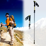 Bastões de Trekking Portáteis Ajustáveis em Liga de Alumínio 125cm, Verde#125cm, Azul#125cm, Vermelho#125cm, Amarelo#125cm