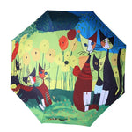 Guarda-chuva criativo estilo fresco de três dobras com fita prateada anti-ultravioleta, OG3876A, OG3876B, OG3876C