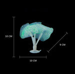 Artigos de Aquário Decoração Água-viva Simulada Fluorescente em Silicone com Ventosa, Tamanho: 10*10*9cm