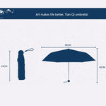 Guarda-chuva criativo estilo fresco de três dobras com fita prateada anti-ultravioleta, OG3884A, OG3884B