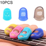 10 PCS Protetor de Dedo Anti-dor para Instrumento de Cordas Guitarra Ukulele, Entrega em Cor Aleatória (Tamanho: S), Tamanho: S
