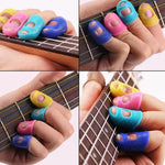 10 PCS Protetor de Dedo Anti-dor para Instrumento de Cordas Guitarra Ukulele, Entrega em Cor Aleatória (Tamanho: S), Tamanho: S