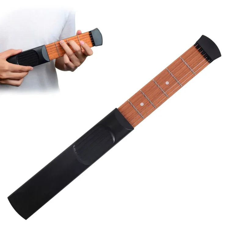 Treinador de Acordes para Dedo de Guitarra Portátil Mini Pocket KD10, 4 caracteres, 6 caracteres