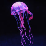 Artigos de Aquário Decoração Água-viva Simulada Fluorescente em Silicone com Ventosa, Tamanho: 5*17cm, 5cm