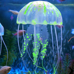 Artigos para Aquário Decoração Silicone Simulação Água-viva Fluorescente com Ventosa, Tamanho: 8*20cm, 8cm