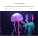 Artigos para Aquário Decoração Silicone Simulação Água-viva Fluorescente com Ventosa, Tamanho: 8*20cm, 8cm