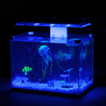 Artigos para Aquário Decoração Silicone Simulação Água-viva Fluorescente com Ventosa, Tamanho: 8*20cm, 8cm