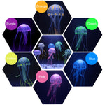 Artigos para Aquário Decoração Silicone Simulação Água-viva Fluorescente com Ventosa, Tamanho: 8*20cm, 8cm
