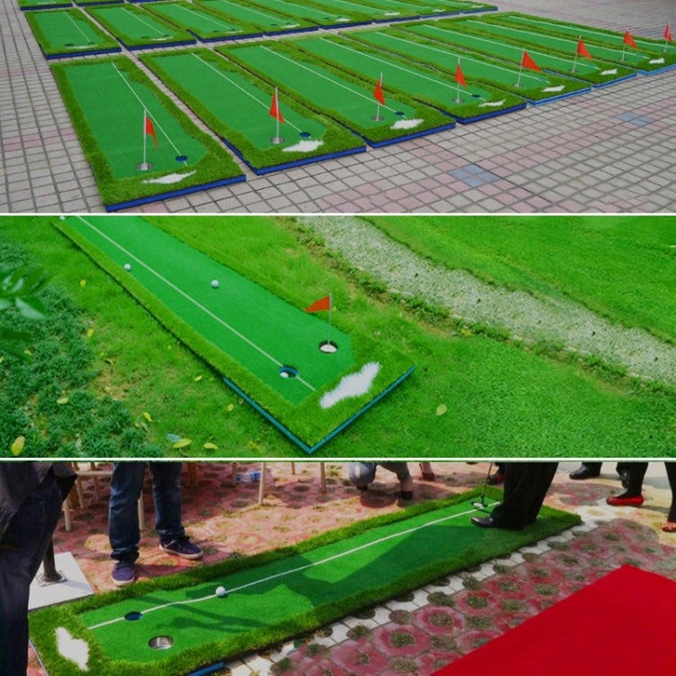 Tapete de Putting de Golfe PGM com Duas Cores, Treinador de Bastão, Tamanho: 75x300cm