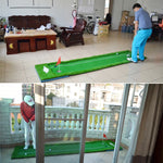 Tapete de Putting de Golfe PGM com Duas Cores, Treinador de Bastão, Tamanho: 75x300cm