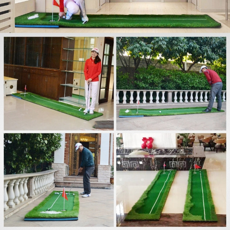 Tapete de Putting de Golfe PGM com Duas Cores, Treinador de Bastão, Tamanho: 75x300cm