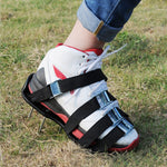 Ferramentas para jardim e relva, sapatos com espigões para arrancar relva com 8 fivelas metálicas, com 8 fivelas metálicas (Preto), com 8 fivelas metálicas (Verde)